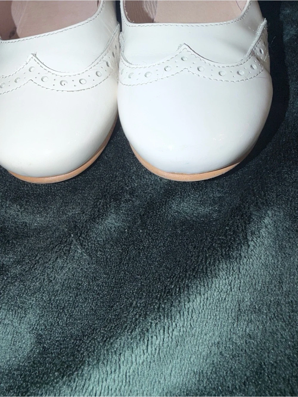 Jacadi Girls' Patent Mary Jane Shoes in white